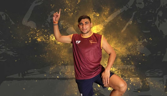 Nitin Tomar is one of the kabaddi's best players in India, standing tall and robust, often referred to as "The Tank"