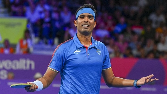Achanta Sharath Kamal — best table tennis player who's the first became a ten-time champion in India