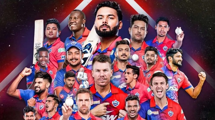 Delhi Capitals cricket team in IPL 2023 included 25 players with 8 overseas