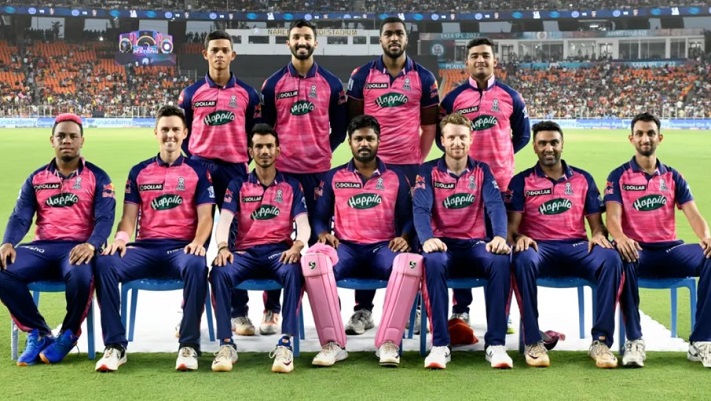 Rajasthan Royals team players before the IPL 2023 match
