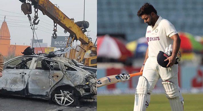 On the December 2022 Rishabh Pant was involved in a car accident