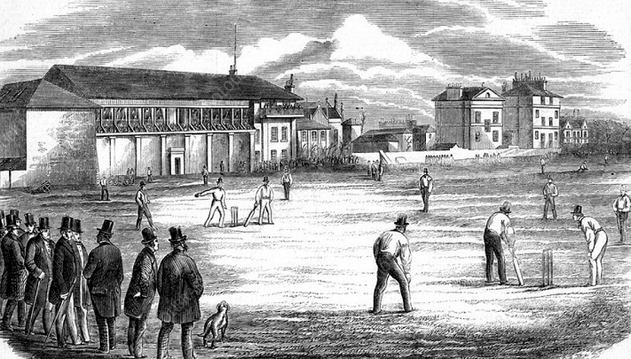 Lords cricket ground history — pic of the stadium in 1858