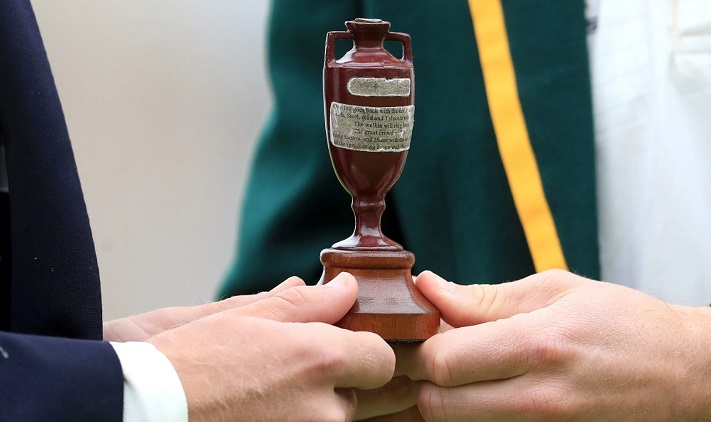 The Ashes trophy history — this is a small urn made of terracotta