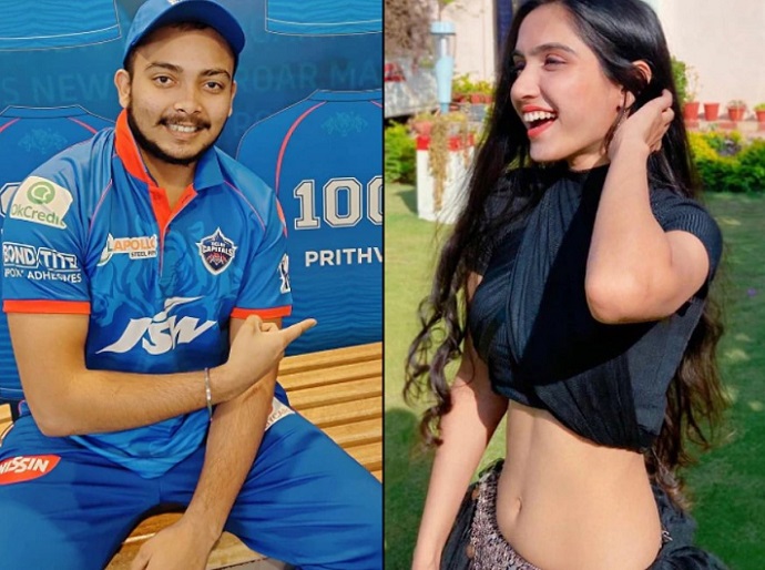 Girlfriend of Indian cricketers — Prithvi Shaw and Prachi Singh