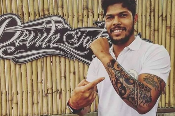 Indian cricket players tattoo — Ravindra Jadeja