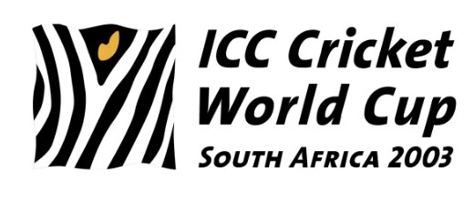 Design of the Cricket World Cup logo in 2003 with the zebra stripes